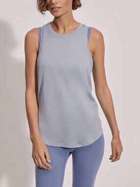 Varley Dacey Longline Tank Blue XS/XXS